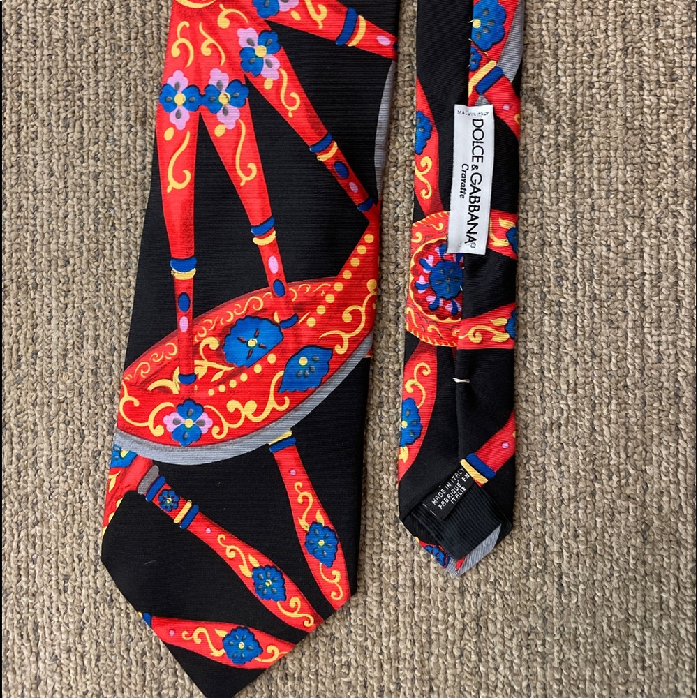 Dolce & Gabbana signature silk neck tie